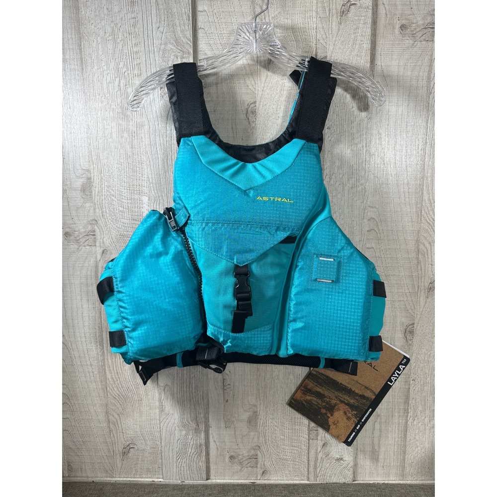 Astral Layla Women PFD Life Jacket Aqua Blue Small Medium Touring SUP Whitewater